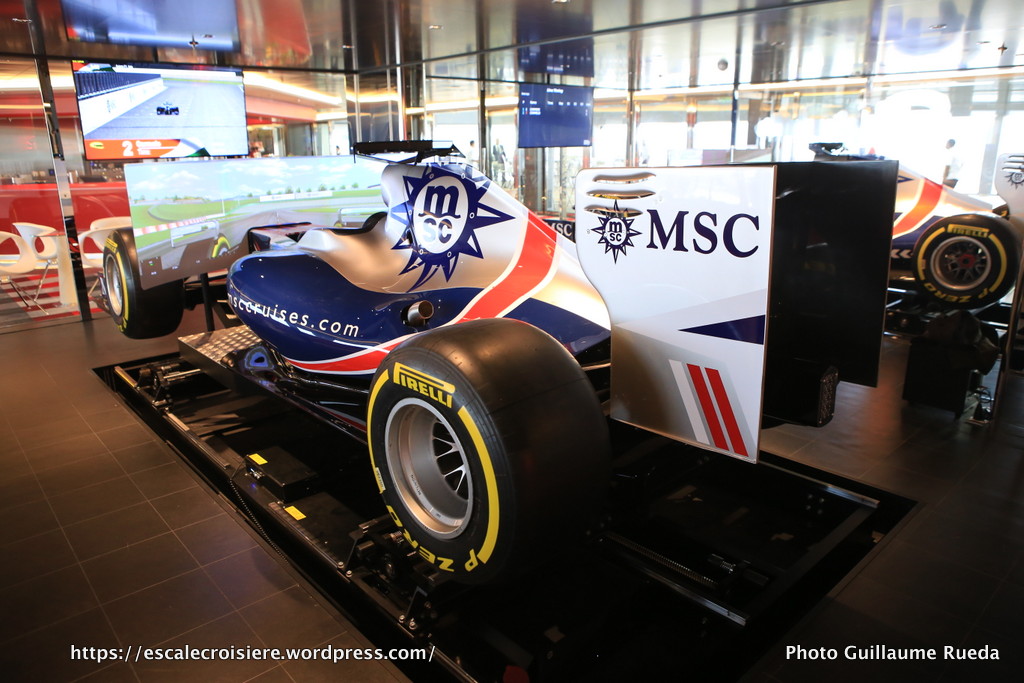 MSC Meraviglia - Simulateur de F1