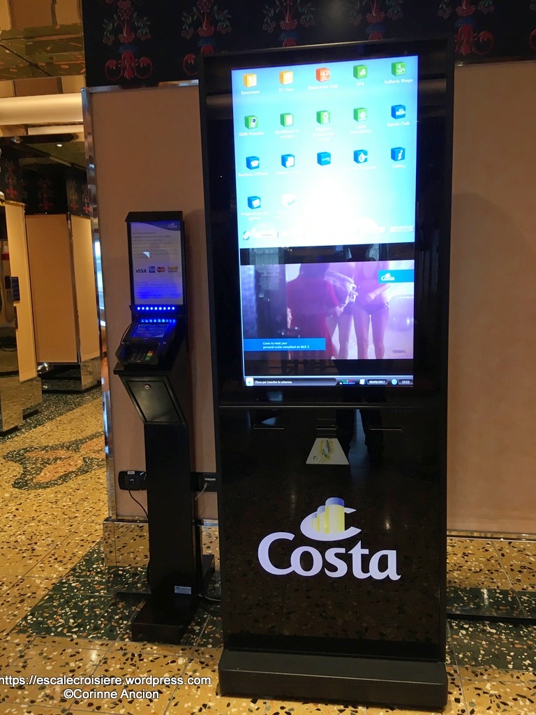 Costa Mediterranea - Bornes de réservation