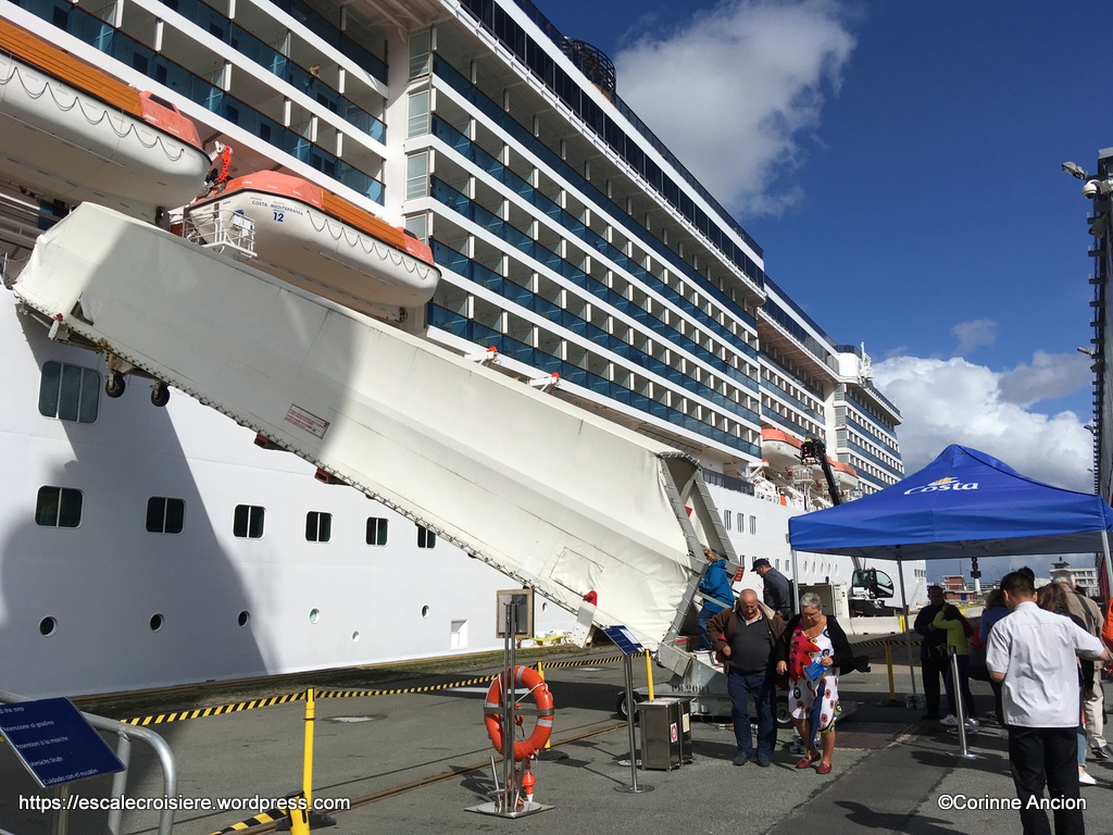 Costa Mediterranea - Embarquement