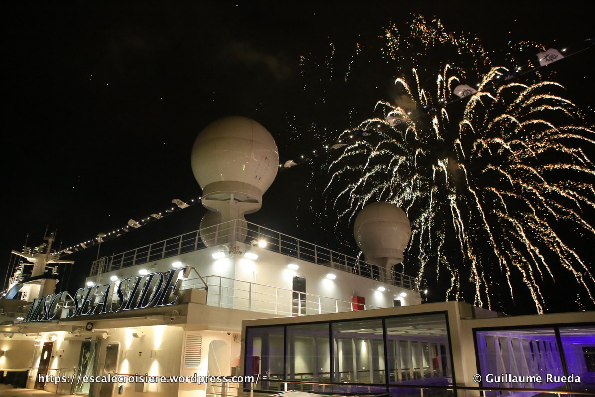 MSC Seaside - Feu d'artifice