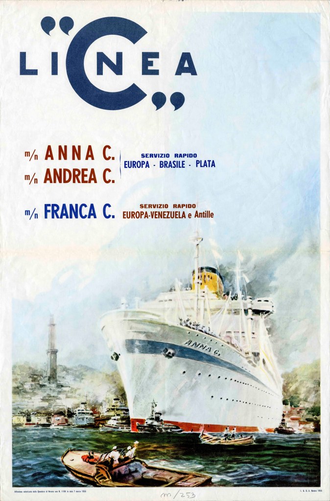 Anna C - Andrea C - Franca C - Linea C - 1955 - Costa Croisieres