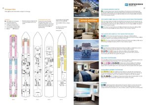 Norweian Bliss - Plan des ponts - cruise deckplan