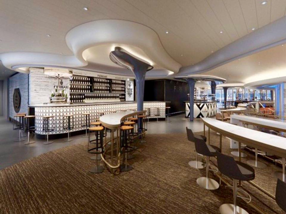 Costa Smeralda - Champagne bar Ferrari