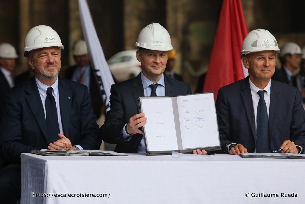 MSC Croisières - STX France - Signature de contrats (3)