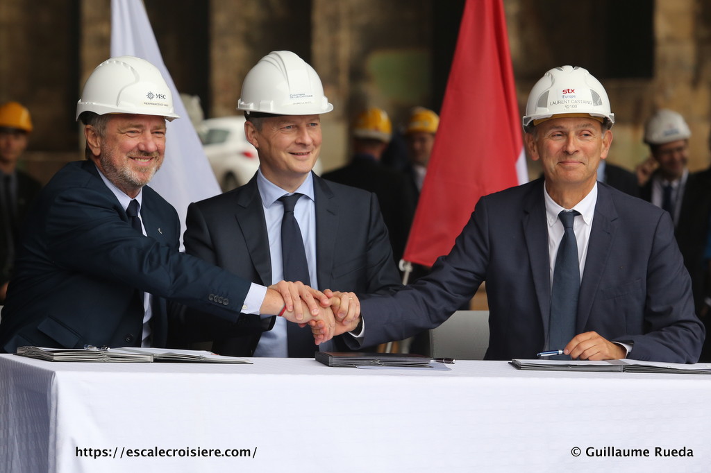 MSC Croisières - STX France - Signature de contrats (3)