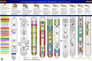 Disney Magic - Disney Wonder Plan des ponts - Deck plan
