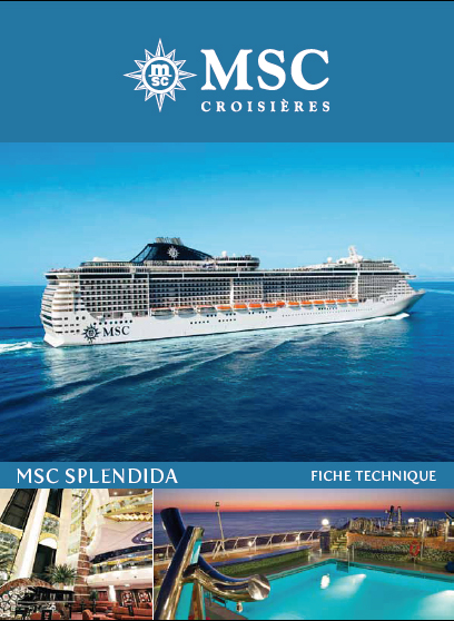 MSC Splendida - plan des ponts