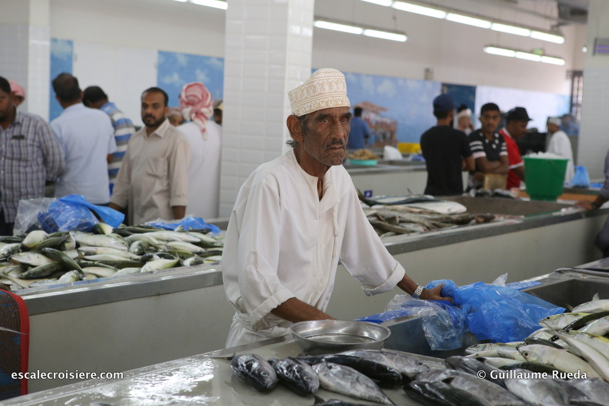 mascate - oman - marché aux poissons