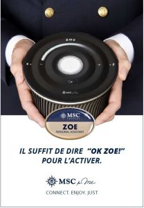 MSC ZOE - Premier assistant personnel de croisière