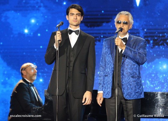 Baptême MSC Bellissima - Matteo et Andrea Bocelli