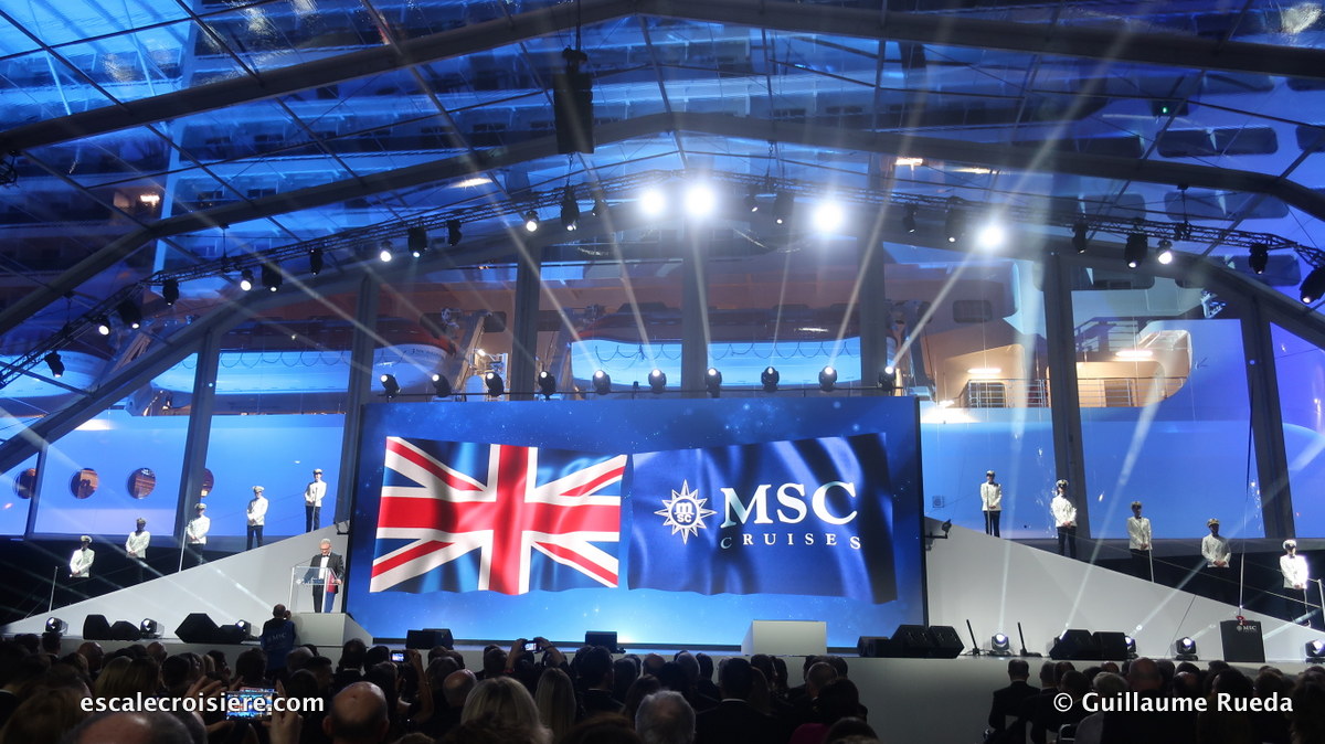 Baptême MSC Bellissima Southampton