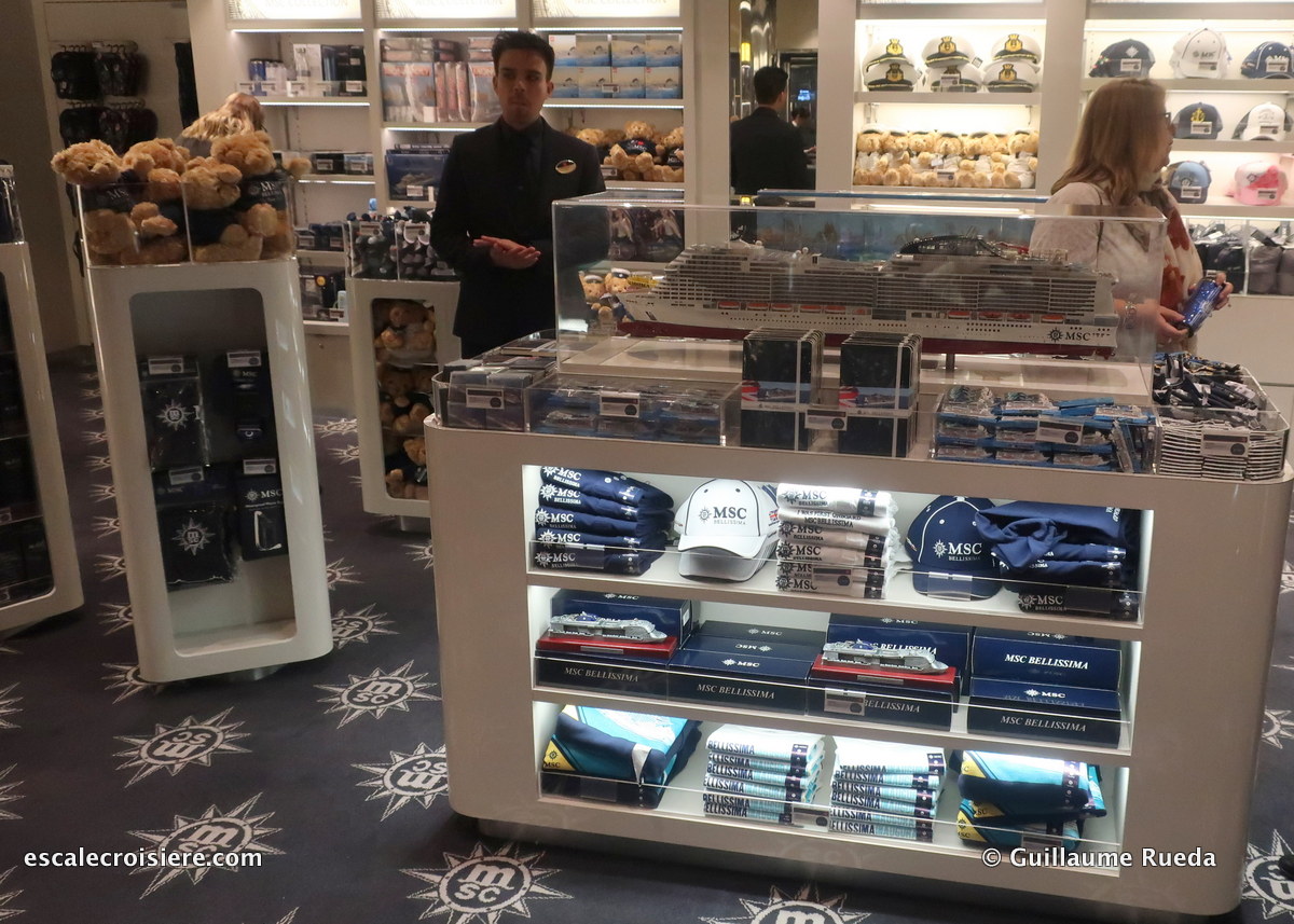 MSC Bellissima boutique MSC