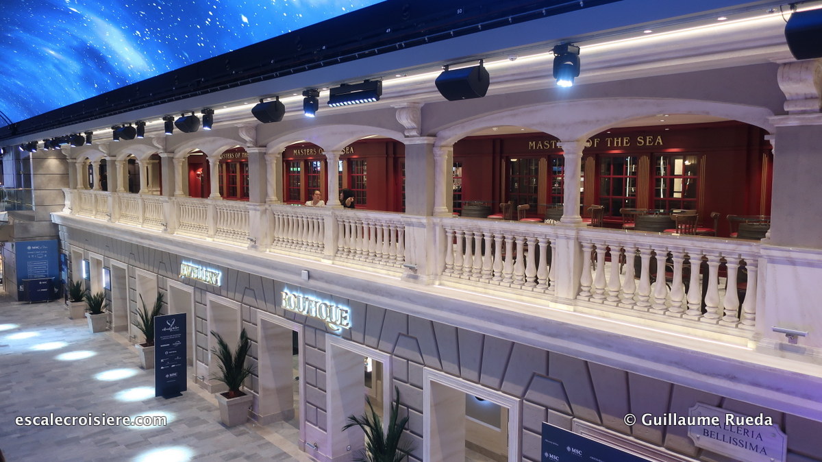 MSC Bellissima - La Galleria Bellissima Sky dome LED