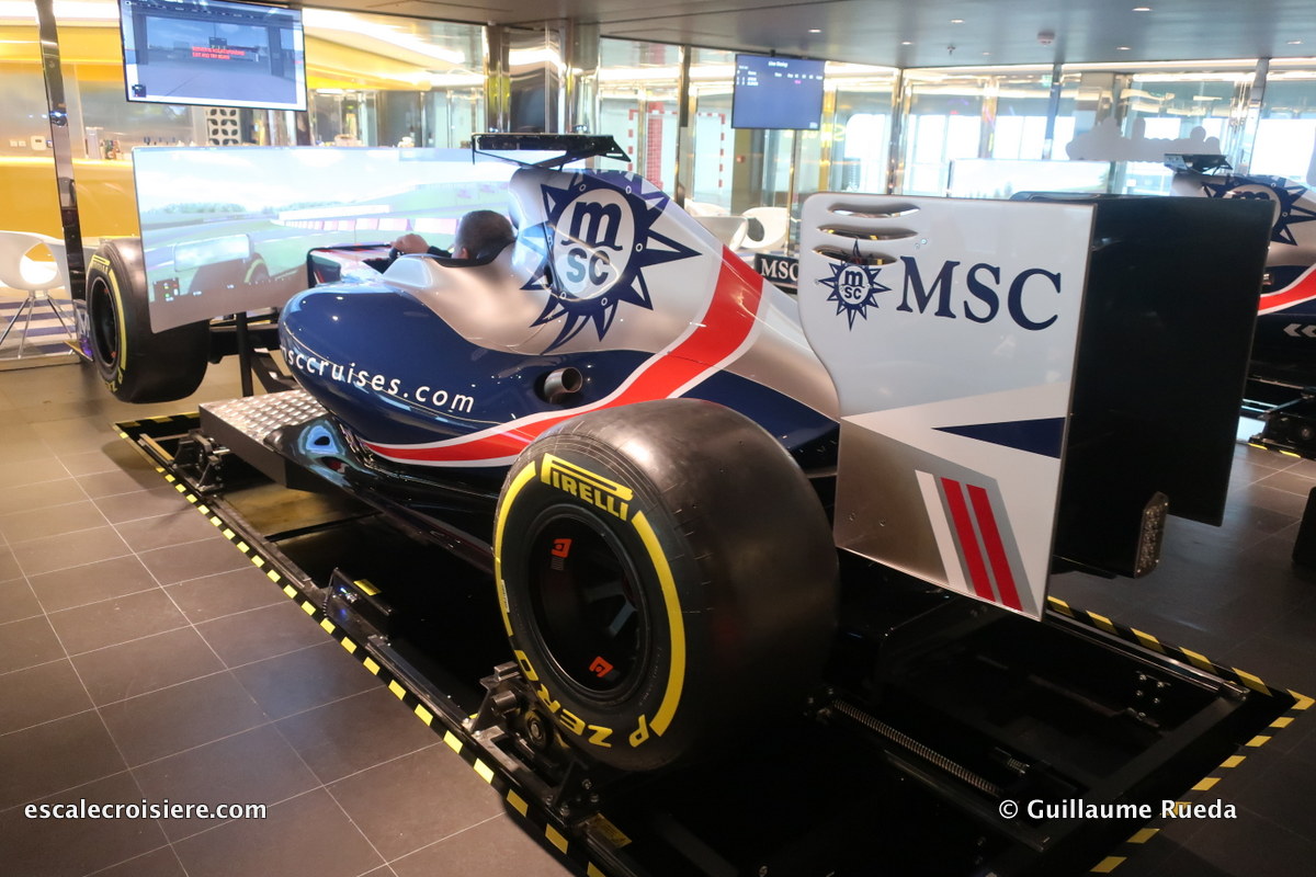 MSC Bellissima - Simulateur de Formule 1