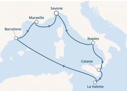 Costa Croisière - Itinéraire Fascinosa - Tour méditerranée