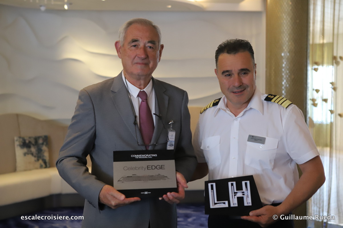 Celebrity Edge - Escale inaugurale - Remise de plaque Le Havre