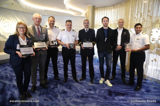 Celebrity Edge - Escale inaugurale - Remise de plaque Le Havre