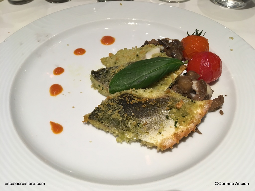 Costa Favolosa - Menu Barbieri