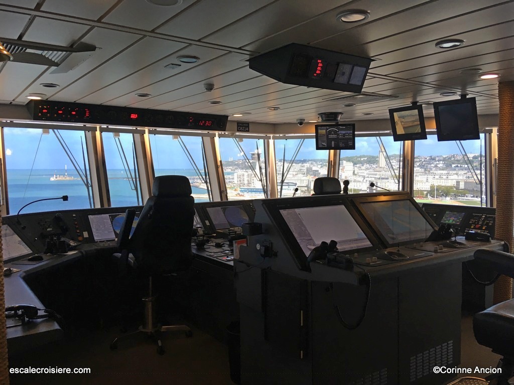 Le Havre passerelle Norwegian Getaway