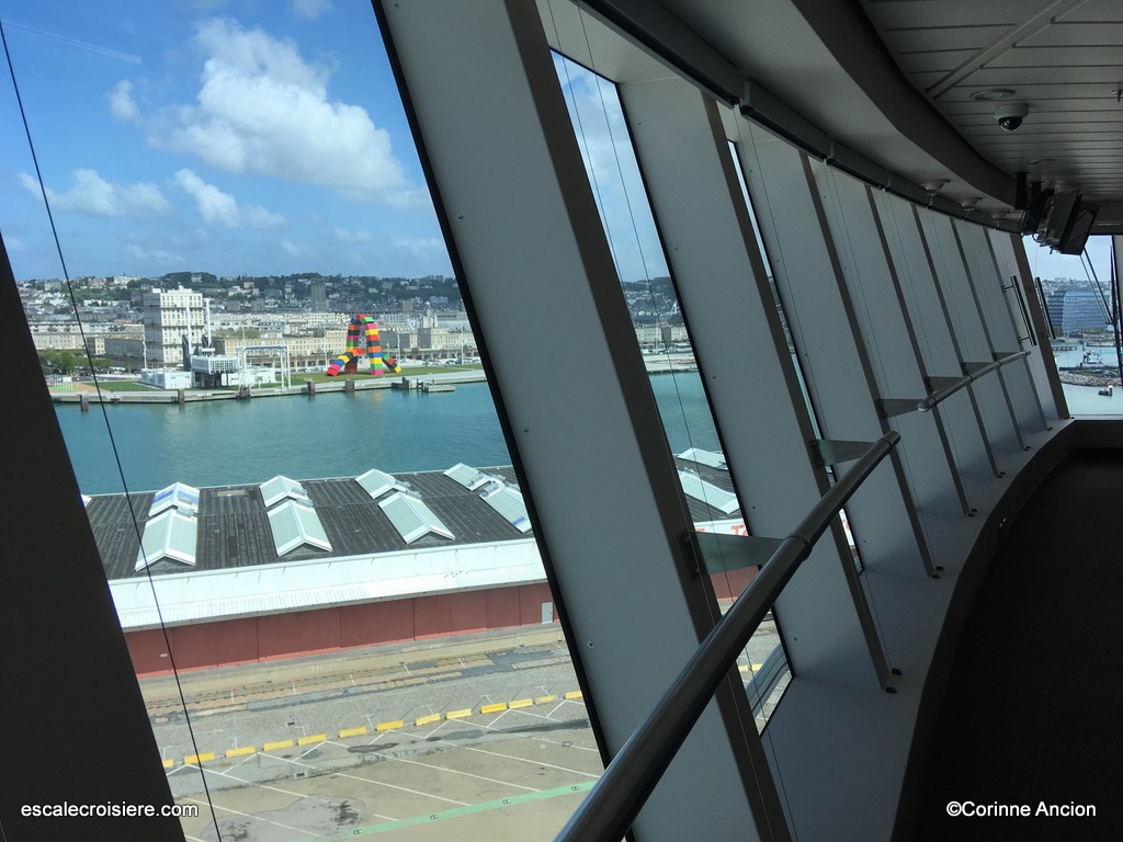 Le Havre passerelle Norwegian Getaway