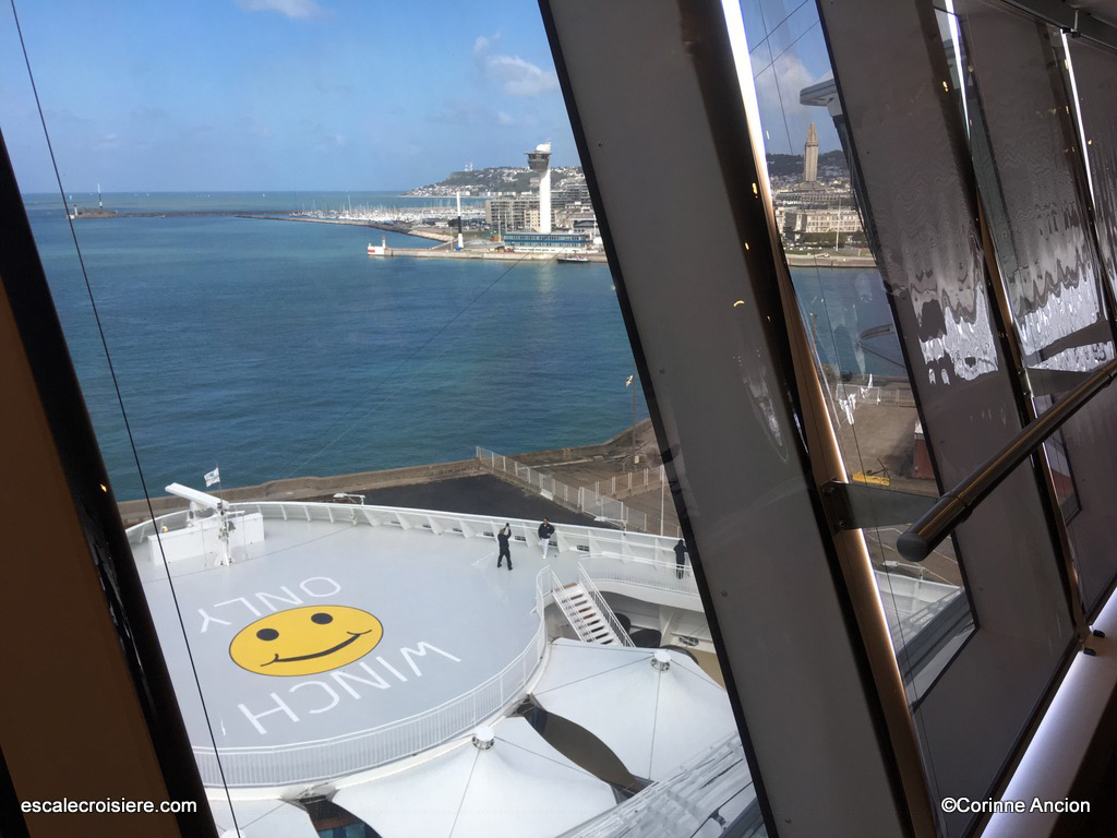 Le Havre passerelle Norwegian Getaway
