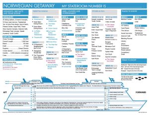 Plan des ponts Norwegian Getaway deck plan