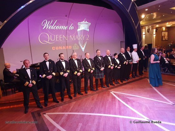 Officiers Queen Mary 2 - Soirée de Gala