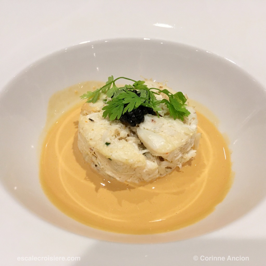 MSC Grandiosa - Menu Gala diner de baptême