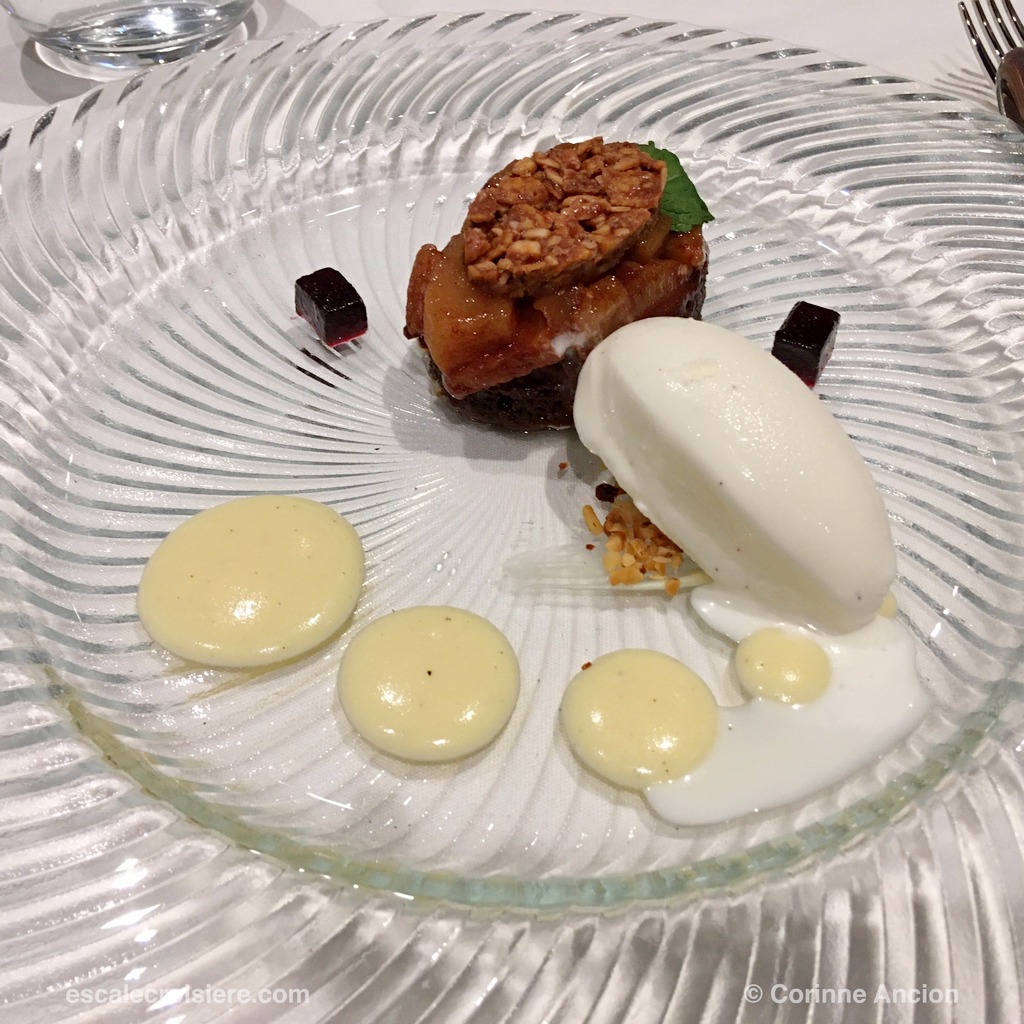MSC Grandiosa - Menu Gala diner de baptême