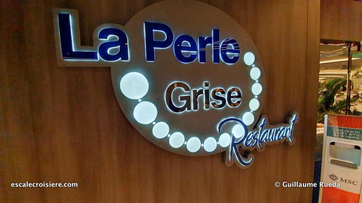 MSC Grandiosa - La perle grise restaurant