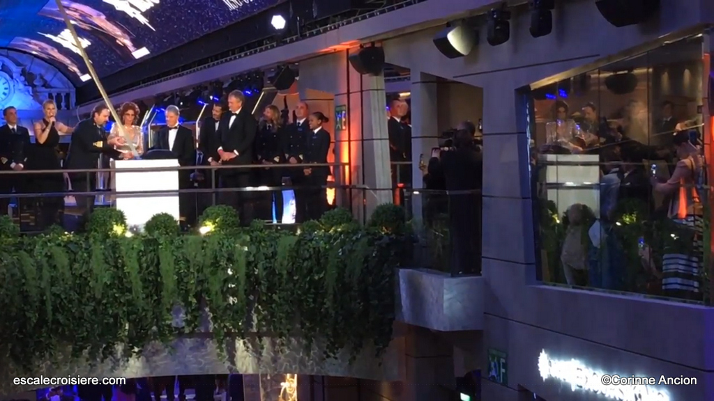 Sofia Loren MSC Grandiosa baptême