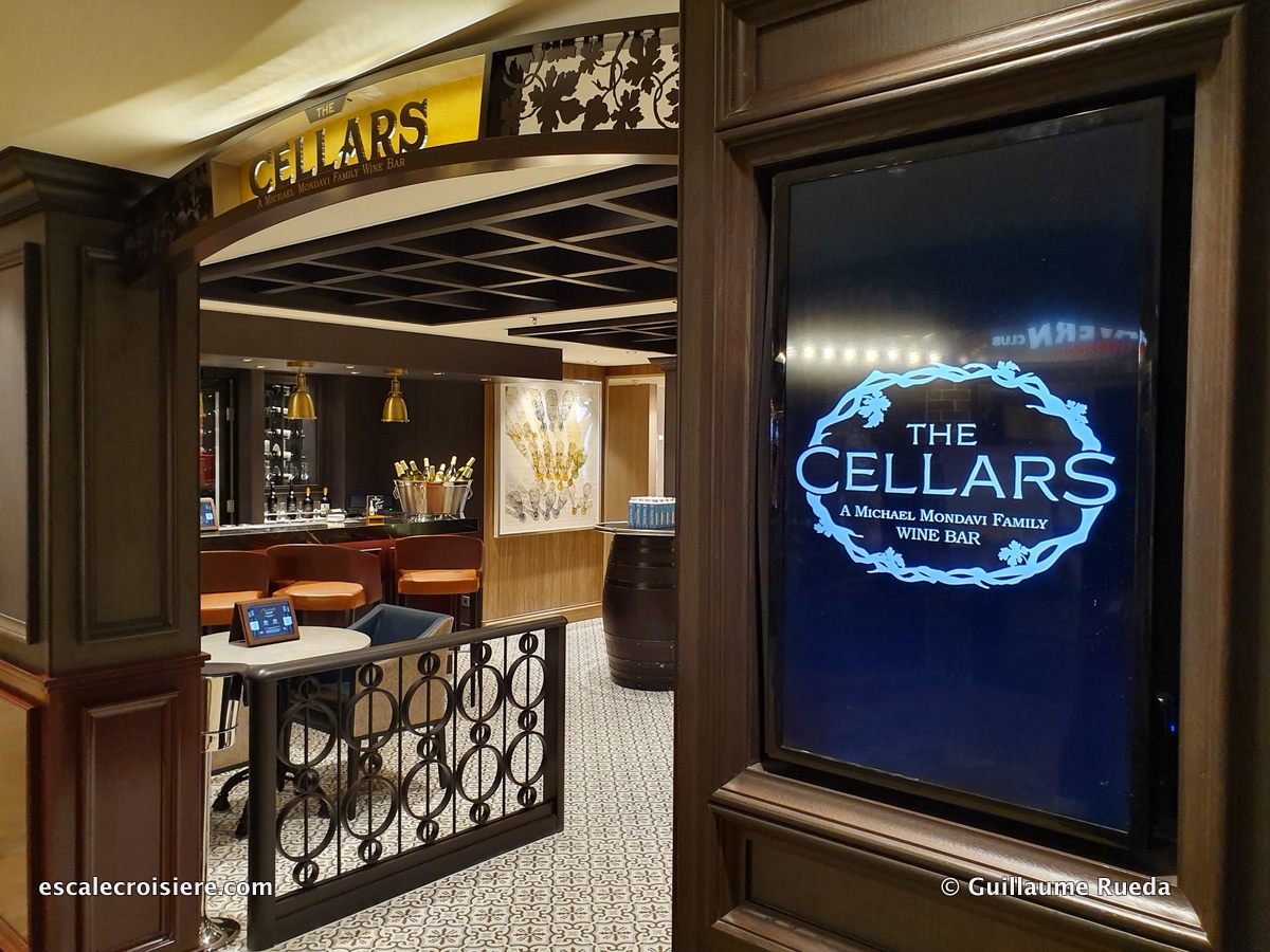 The Cellars Wine bar - Norwegian Encore