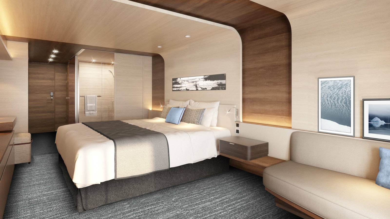 Le Commandant Charcot - Cabine © Ponant - Cabinet Jean-Philippe Nuel