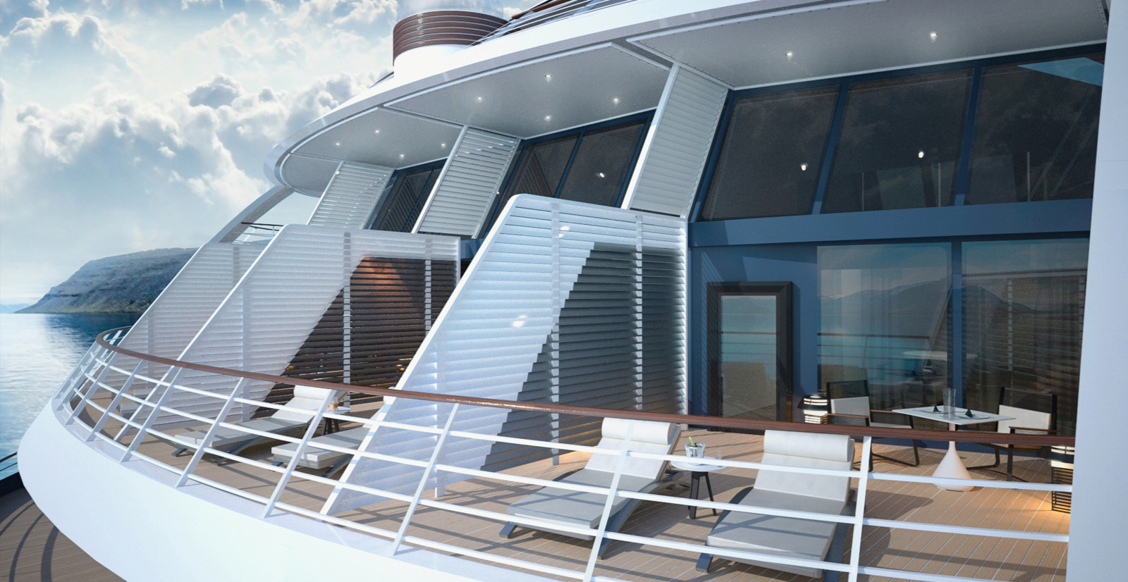 Le Commandant Charcot - Duplex © Ponant - Stirling Design International