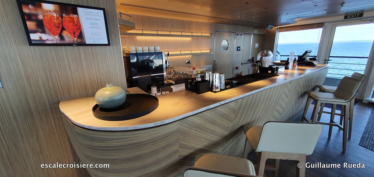 Bar salon observatoire - Le Jacques Cartier - Ponant