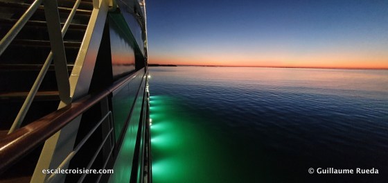 Eclairage coque - Le Jacques Cartier - Ponant