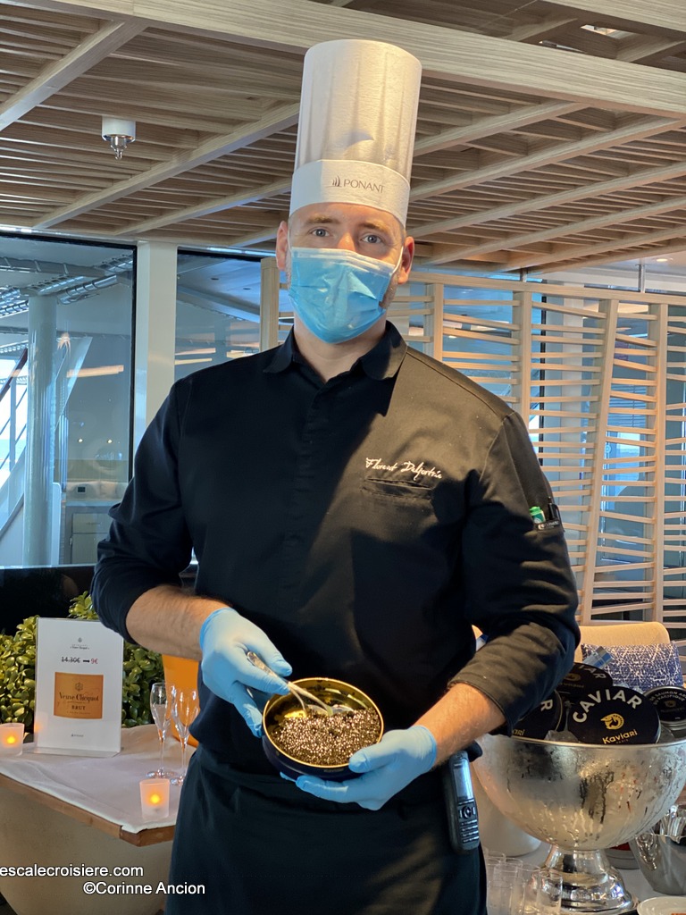 Chef Florent Delfortrie - Ponant - Caviar