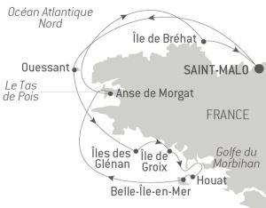 Itinéraire Bretagne Ponant - Le Jacques Cartier