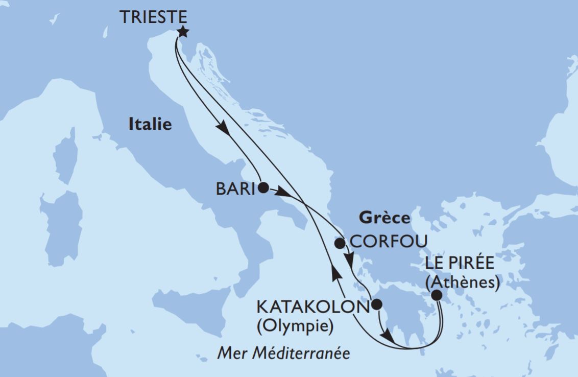 Itinéraire MSC Magnifica été 2020
