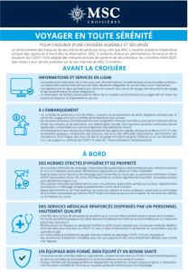 MSC Croisières - protocole