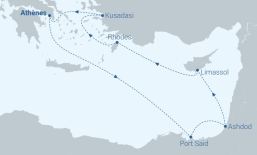 Itinéraire Celestyal - 3 continents