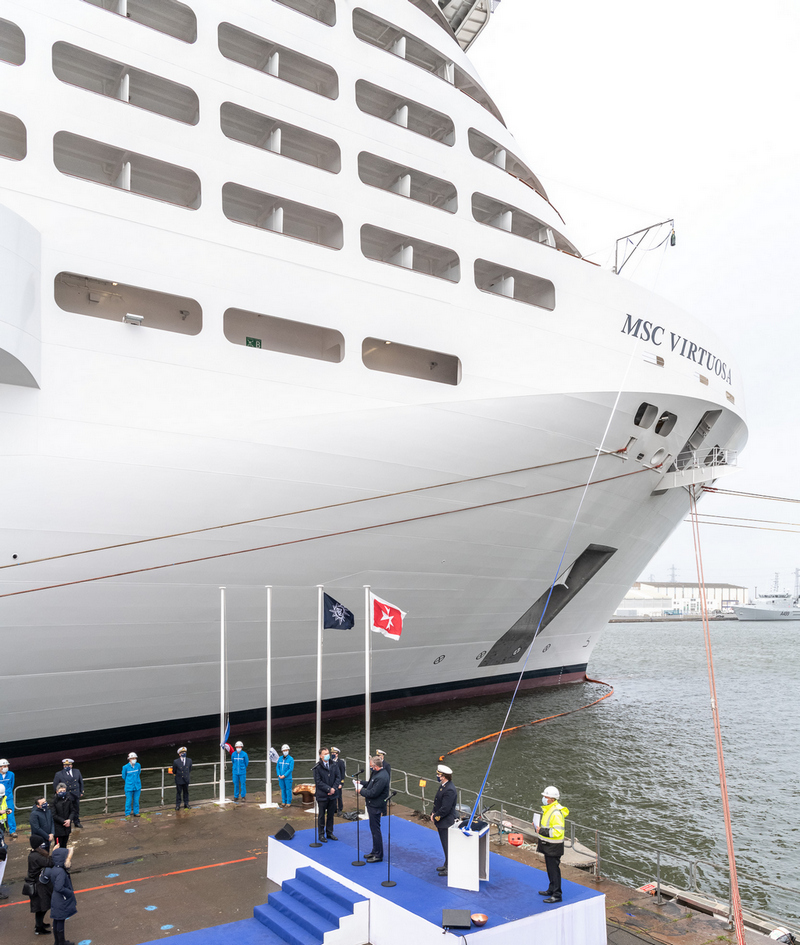 Livraison du MSC Virtuosa aux Chantiers de l'Atlantique - Photo © Ivan Sarfatti
