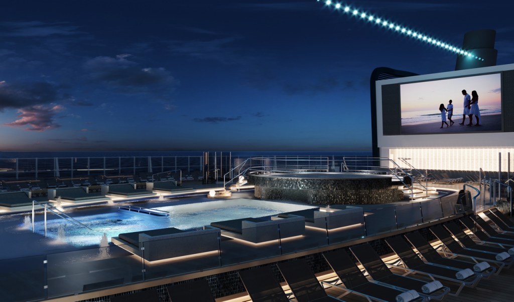 MSC Seashore - Piscine Long Island - pont 18