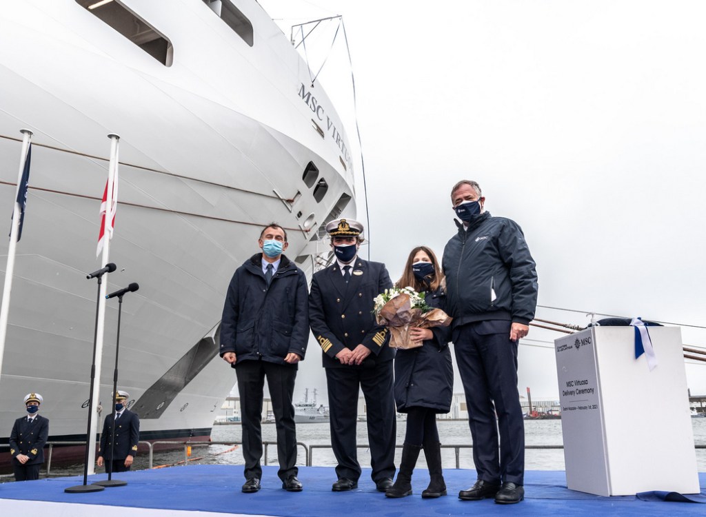 Livraison du MSC Virtuosa aux Chantiers de l'Atlantique - Photo © Ivan Sarfatti
