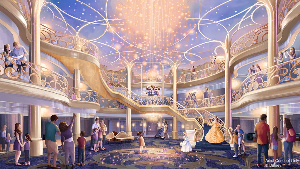 Disney Wish Atrium - Cendrillon