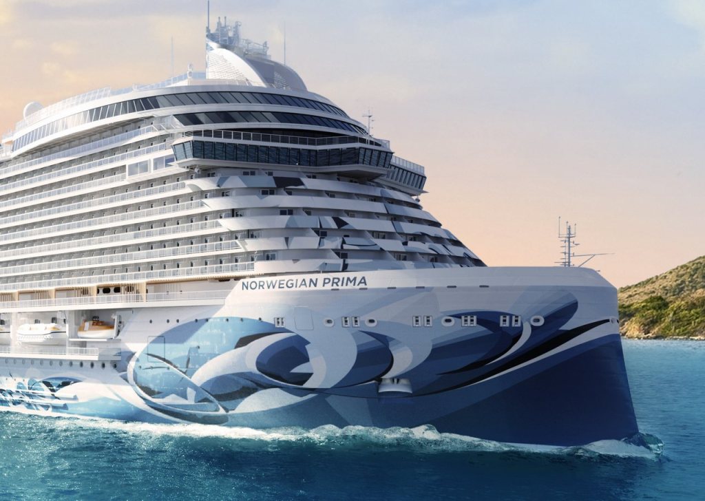 Norwegian Prima - Peinture de coque, œuvre de Manuel Di Rita dit Peeta