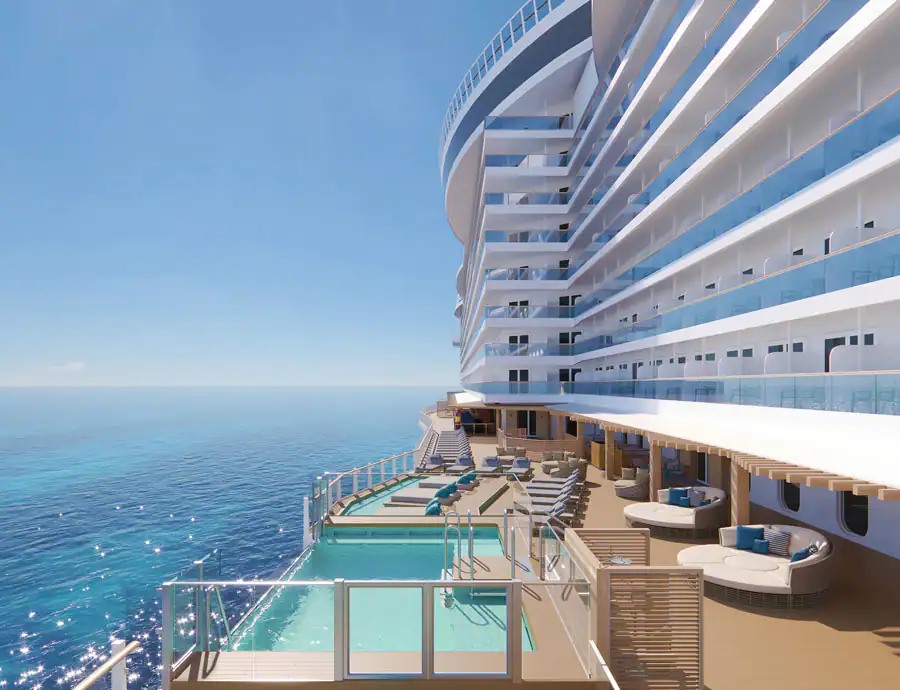 Norwegian Prima - Piscine Infinity beach - Ocean Boulevard