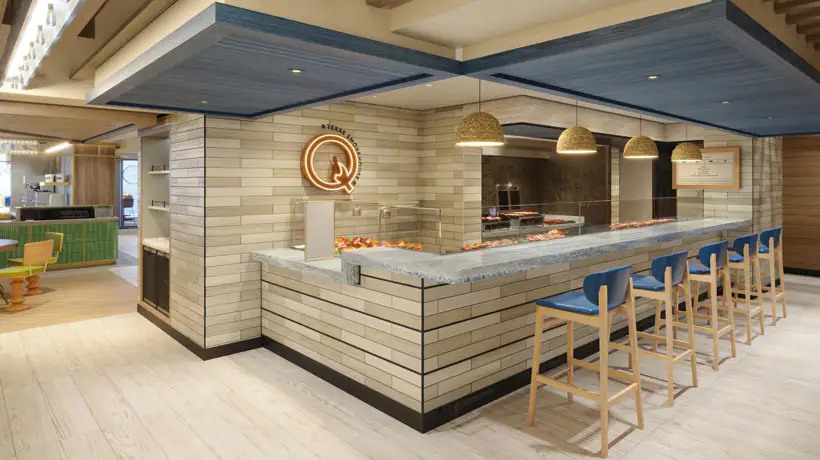 Norwegian Prima - Indulge food hall - Q-Texas Smokehouse