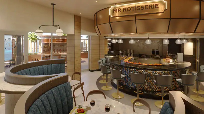 Norwegian Prima - Indulge food hall - Mr Rotisserie