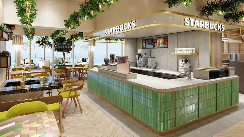 Norwegian Prima -Indulge food hall - Starbucks